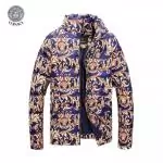 doudoune versace collection homme luxurious flower blue